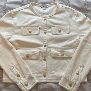 Crewcuts Ivory Jacket with Gold Accents